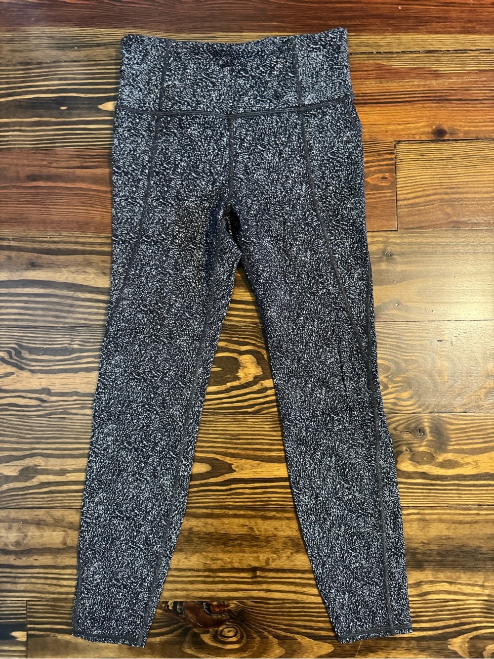 Athleta High-Rise Marled Black Leggings
